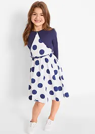 Klänning + skärp + bolero för barn (3 delar), bonprix