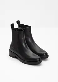 Chelseaboots i skinn, bonprix
