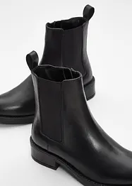 Chelseaboots i skinn, bonprix