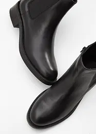Chelseaboots i skinn, bonprix