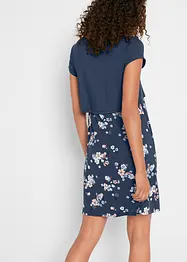 Blommig mamma-/amningsklänning i jersey, bonprix