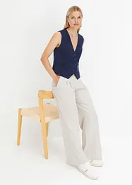 Utsvängd byxa, High Waist, bonprix