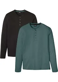 Farfarströja med bekväm passform (2-pack), bonprix
