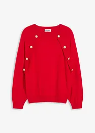 Finstickad tröja av viskosmix med mjukt fall, bonprix