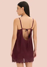 Negligé i glansig satin, bonprix