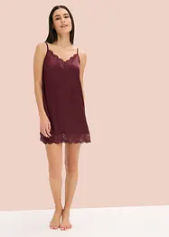 Negligé i glansig satin, bonprix
