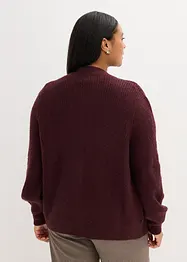 Cardigan med flätstickning, bonprix
