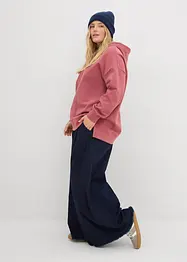 Sweatshirt med huva i ren bomull, bonprix