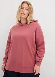 Sweatshirt med huva i ren bomull, bonprix