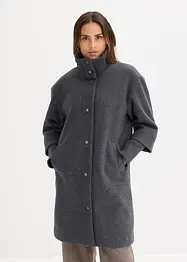 Kort kappa med yllelook, bonprix