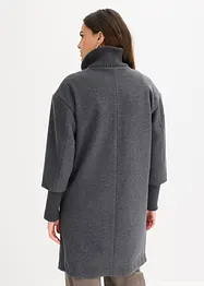 Kort kappa med yllelook, bonprix