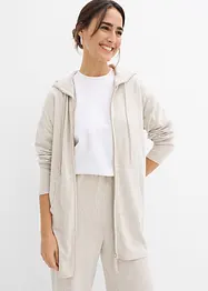 Cardigan i fintrådig viskosmix, bonprix