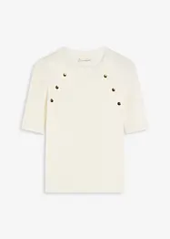 Finstickad tröja av viskosmix med mjukt fall, bonprix