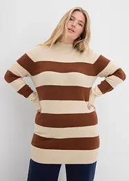 Lång stickad tröja, bonprix