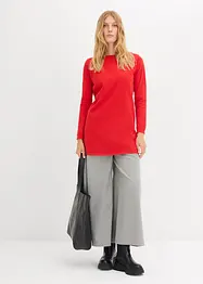 Lång tröja med återvunnen bomull, bonprix