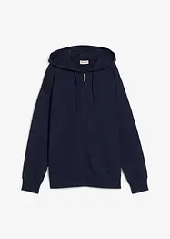 Lång munkjacka i mjuk frotté, bonprix