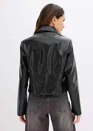 Kort jacka i skinnimitation, bonprix