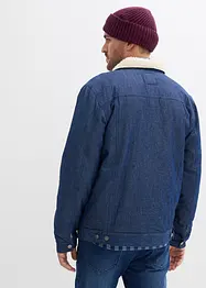 Jeansjacka med teddyfoder, bonprix