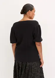 Tröja med rosettapplikation, bonprix
