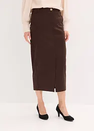 Pennsmal kjol av mockaimitation, bonprix