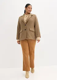 Kavaj med fiskbensmönster och ull, bonprix