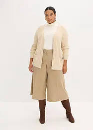 Byxa med fiskbensmönster i yllestil, bonprix