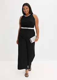 Jumpsuit i kräpp med struktur, bonprix