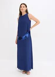 Maxiklänning av fintrådig georgette med paljetter, bonprix