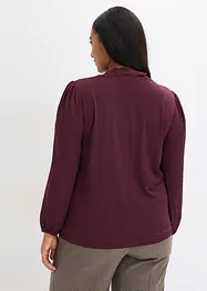 Blustopp med struktur och avtagbart knytband, bonprix