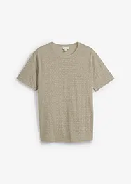 Småmönstrad T-shirt av ekologisk bomull, bonprix