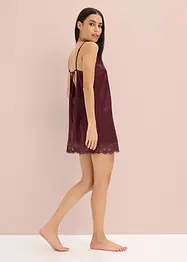 Negligé i glansig satin, bonprix