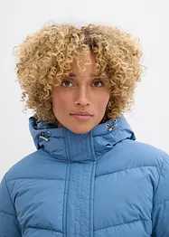 Lång täckkappa med huva, bonprix