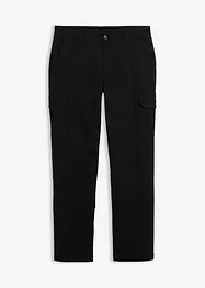 Stretchig termocargobyxa, normal passform, raka ben, bonprix