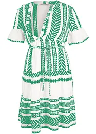 Mamma-/amningsblusklänning i böljande viskos, bonprix
