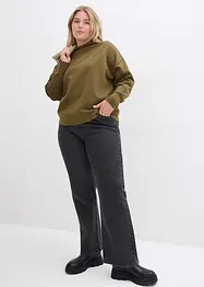 Oversizeweatshirt i mjuk och stabil trikå, bonprix