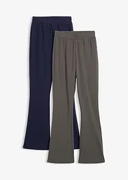 Leggings med ruggad insida, bootcut (2-pack), bonprix