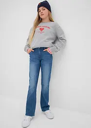 Bootcut-jeans med låg midja, bonprix