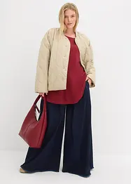 Långärmad topp av bomull och viskos, bonprix