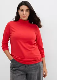 Långärmad topp i figurnära modell, bonprix