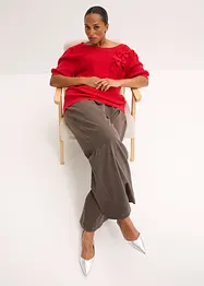 Tröja med rosettapplikation, bonprix