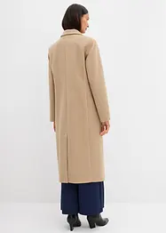 Dubbelknäppt kappa med yllelook, bonprix