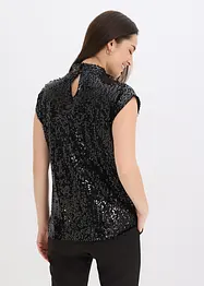 Jumpsuit med paljetter, bonprix