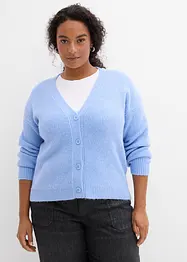 Ribbstickad cardigan, bonprix
