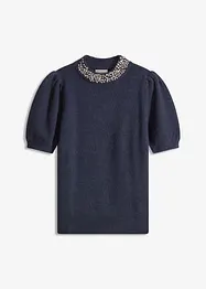 Tröja med strassapplikation, bonprix