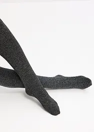 Termostrumpbyxa av fleece med glittrande trådar, bonprix