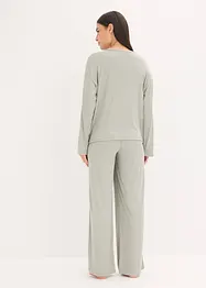 Pyjamas i mjuk pointellejersey, bonprix