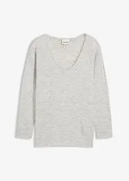 Lång oversizetröja med sidslitsar, bonprix