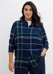 Lång blus i mjuk viskos, bonprix