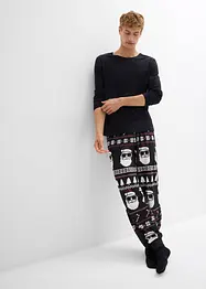 Långärmad pyjamas i ren bomull, bonprix