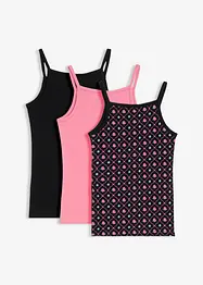 Linne med mjuk ekologisk bomull (3-pack), bonprix